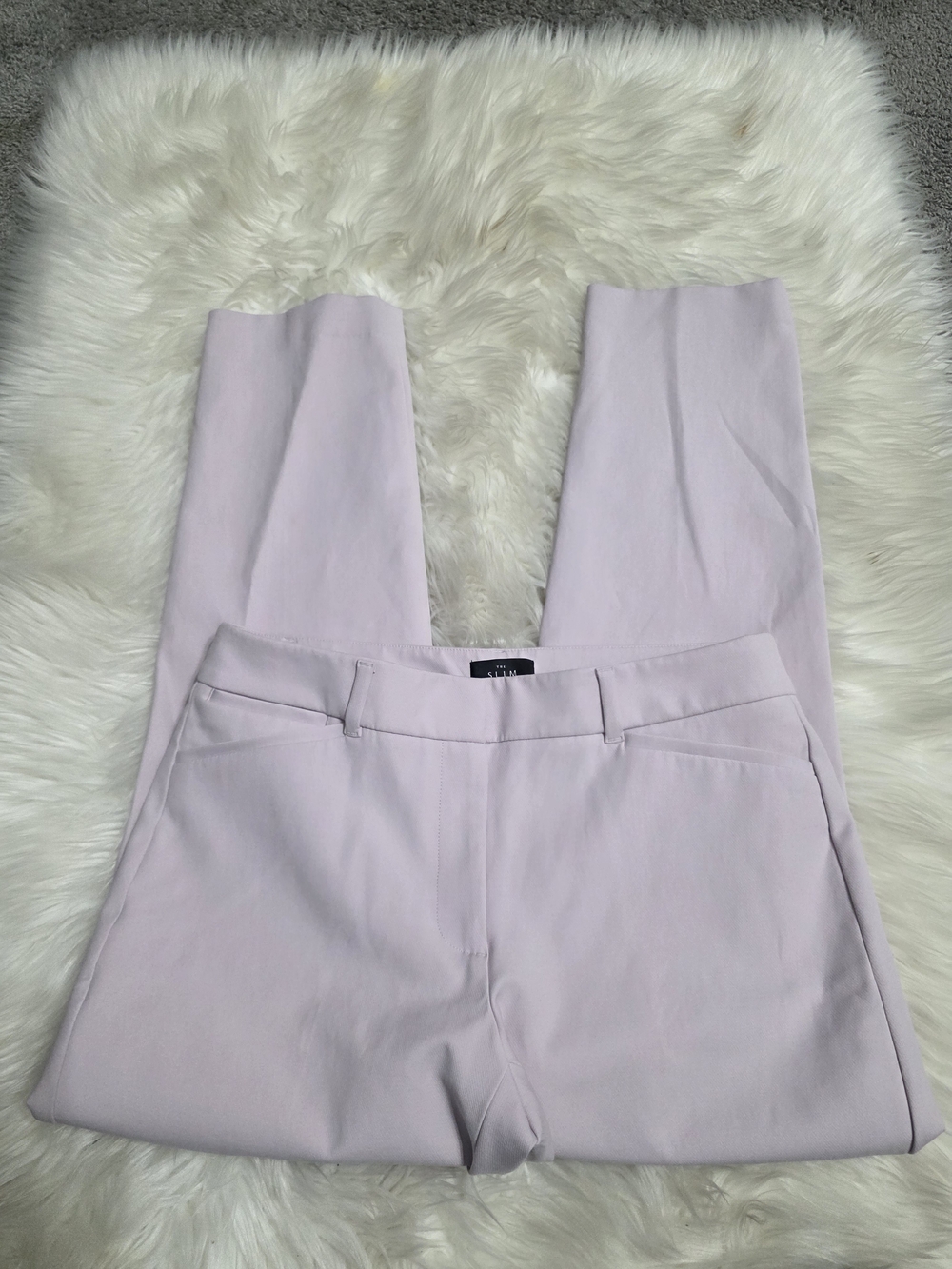 White House Black Market Pale Lavender Tailored Trousers